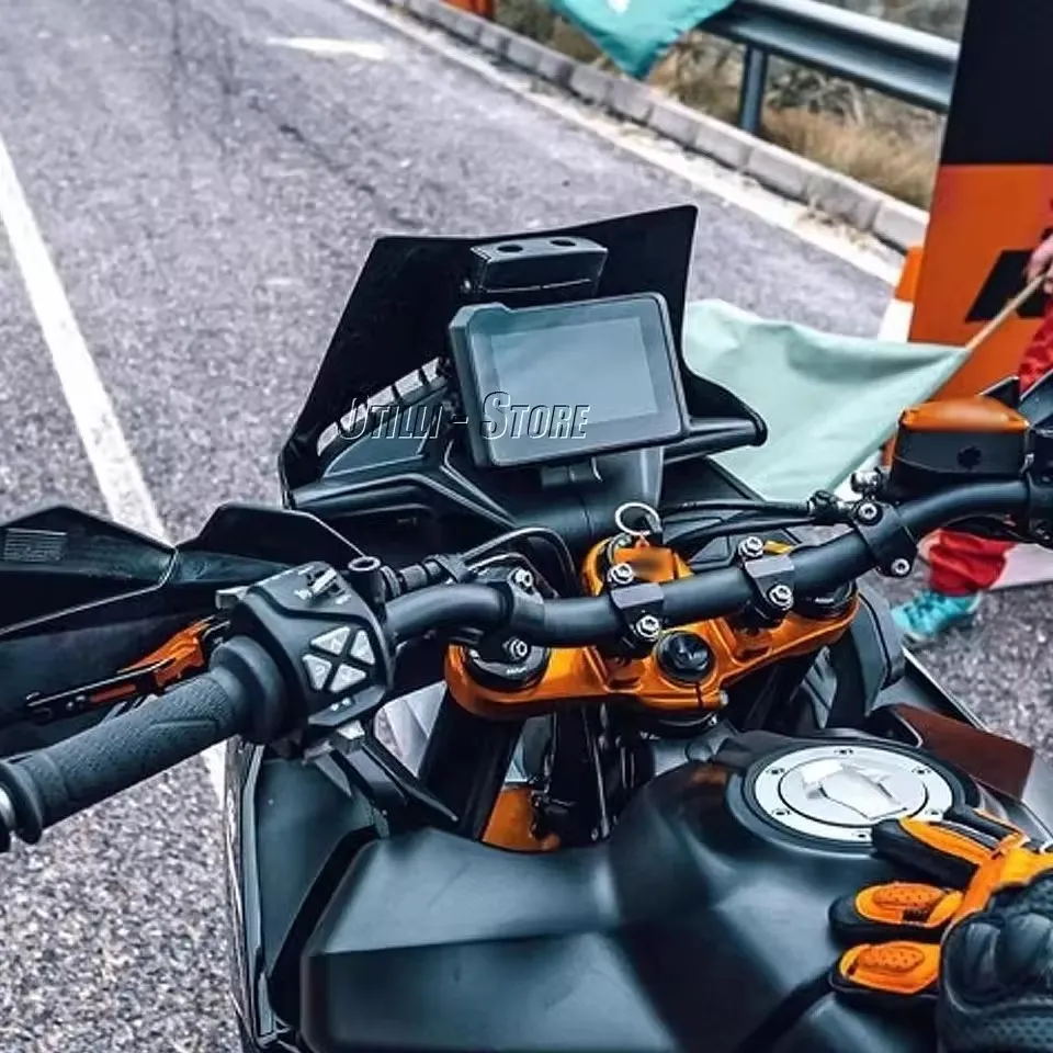 ل DUKE 790 ADVENTURE ADV890 Adventure Adv 2024 الزجاج الأمامي للزجاج الأمامي فيسر شاشة منحرف ملحقات الدراجة النارية #4
