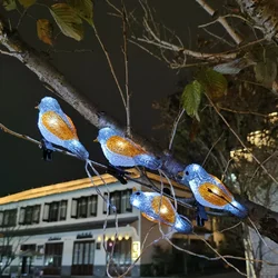 Étanche Acrylique BirdGarland Lights5 LED Batterie USB, Alimenté Solaire, FairyLamp pour Paysage de Jardin, Décoration d'Arbre, Lanterne