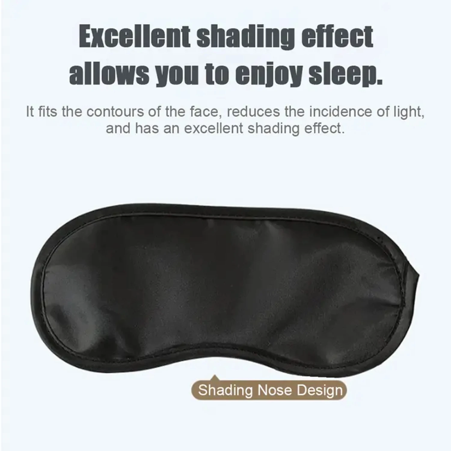 Soft and Portable 1 Pc Natural Sleeping Eye Mask Eye Shade Cover for Women Men - Comfortable Blindfold Travel Eye Patch