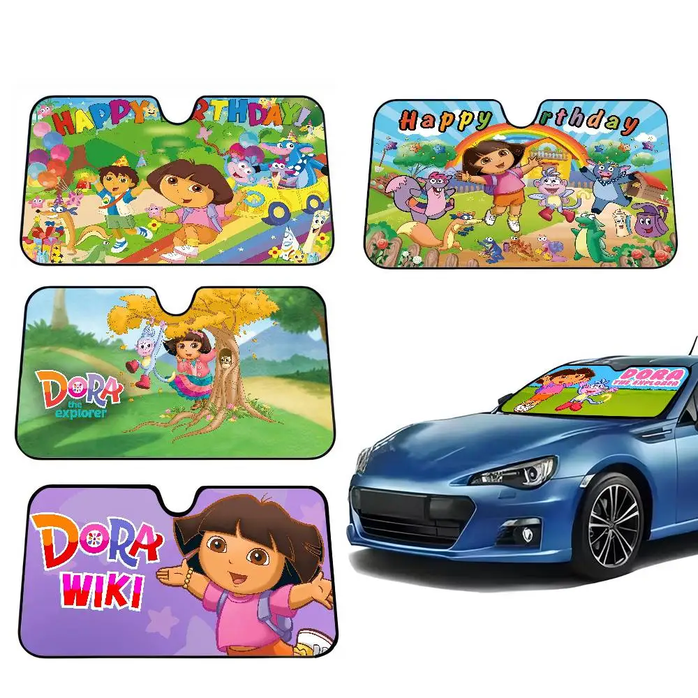 

D-Dora The E-Explorer Автомобильный солнцезащитный козырек, накладки на лобовое стекло, блокатор, автозащитный козырек, крышка экрана
