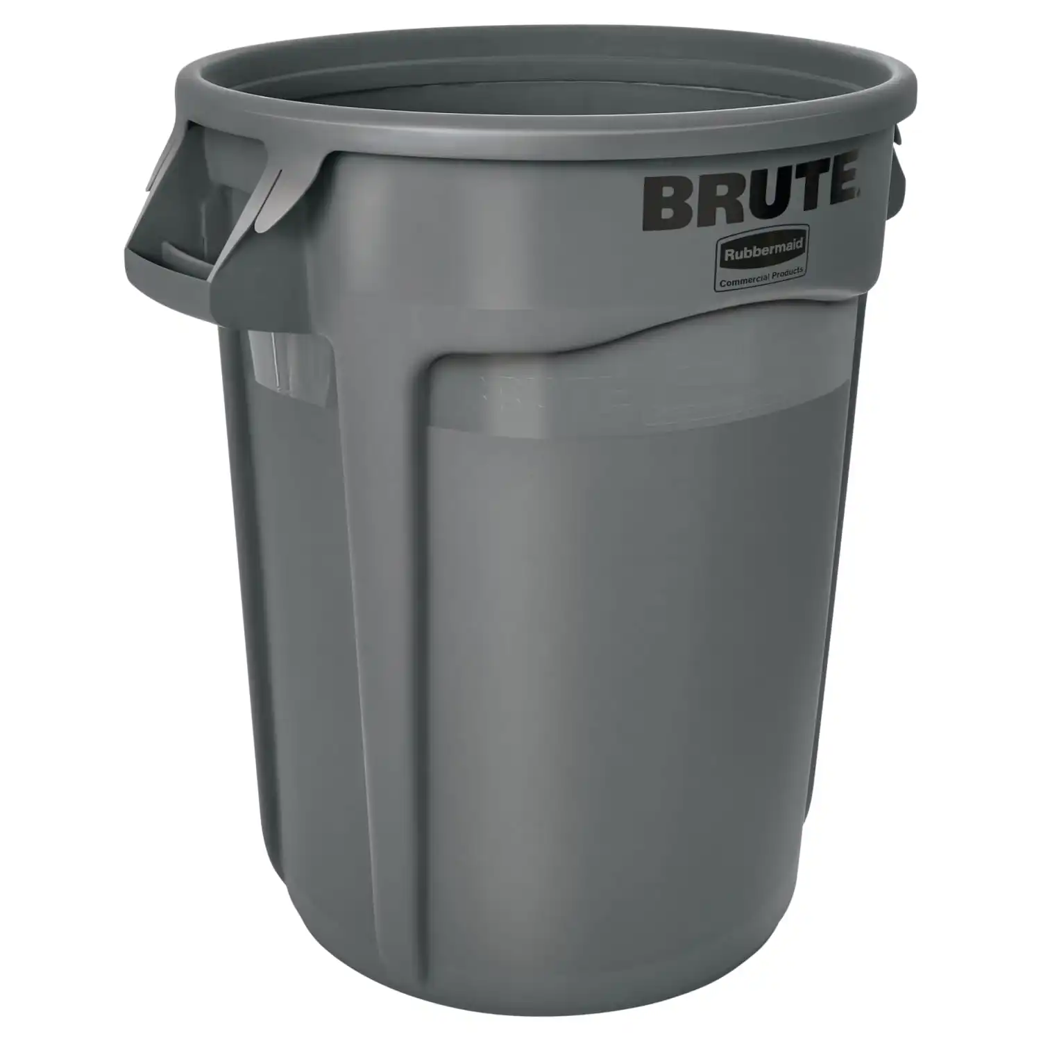 

Brute 32 gallon hands-free indoor single-compartment plastic trash can in gray