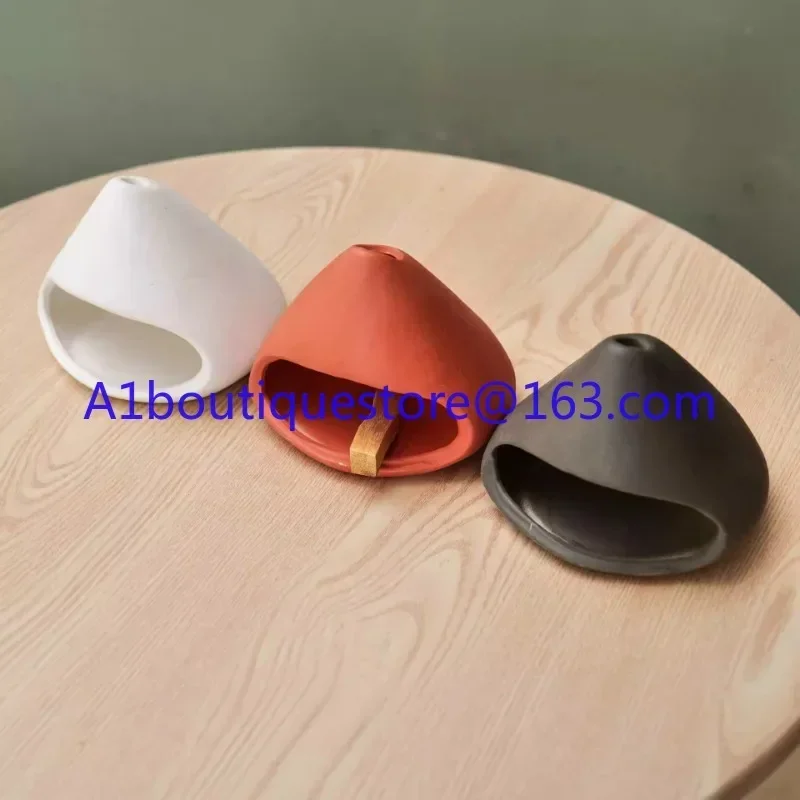 세라믹 향로 신성한 나무 트레이 랙 삼나무 세이지 트레이