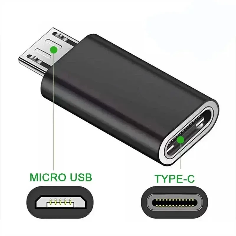 1-5pcs USB Type C To Micro USB Android Adapter Connector For Phone Tablet Micro USB Male To Type C Female Converter For Xiaomi