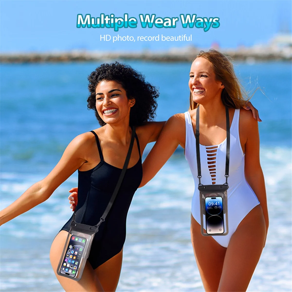 

N17R Водонепроницаемый чехол для телефона Водонепроницаемая сумка для плавания Универсальный защитный чехол для подводного телефона ПВХ чехол для телефона 7,5 дюймов, C