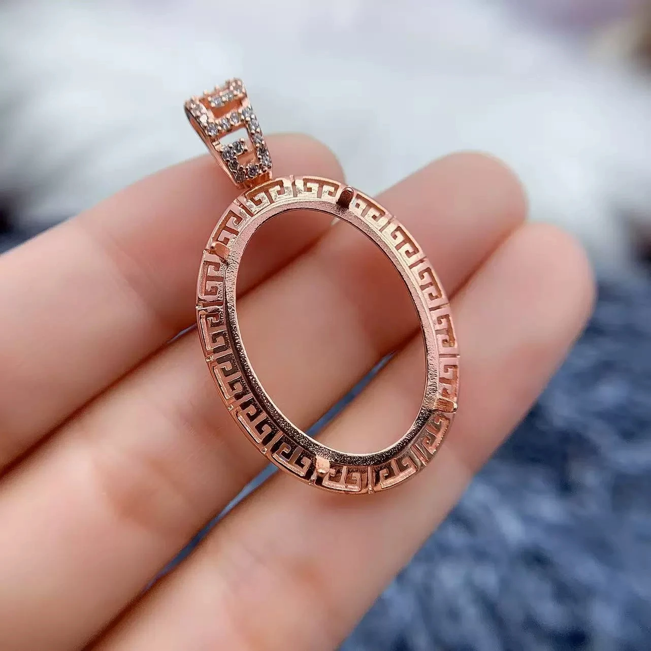 

MeiBaPJ инкрустация овальная 18*22 мм стерлинговое серебро S925 изысканный кулон «сделай сам» установка для женщин универсальный тренд изысканные очаровательные ювелирные изделия оптом