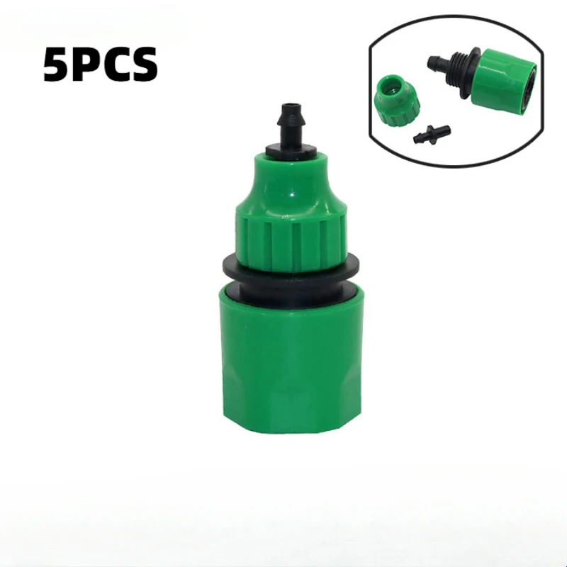 5pcs Water Pipe Quick Connector Plastic Hose Pipe Connector For Garden Pipeline Drip Irrigation System Watering Equipment Parts gallery 5