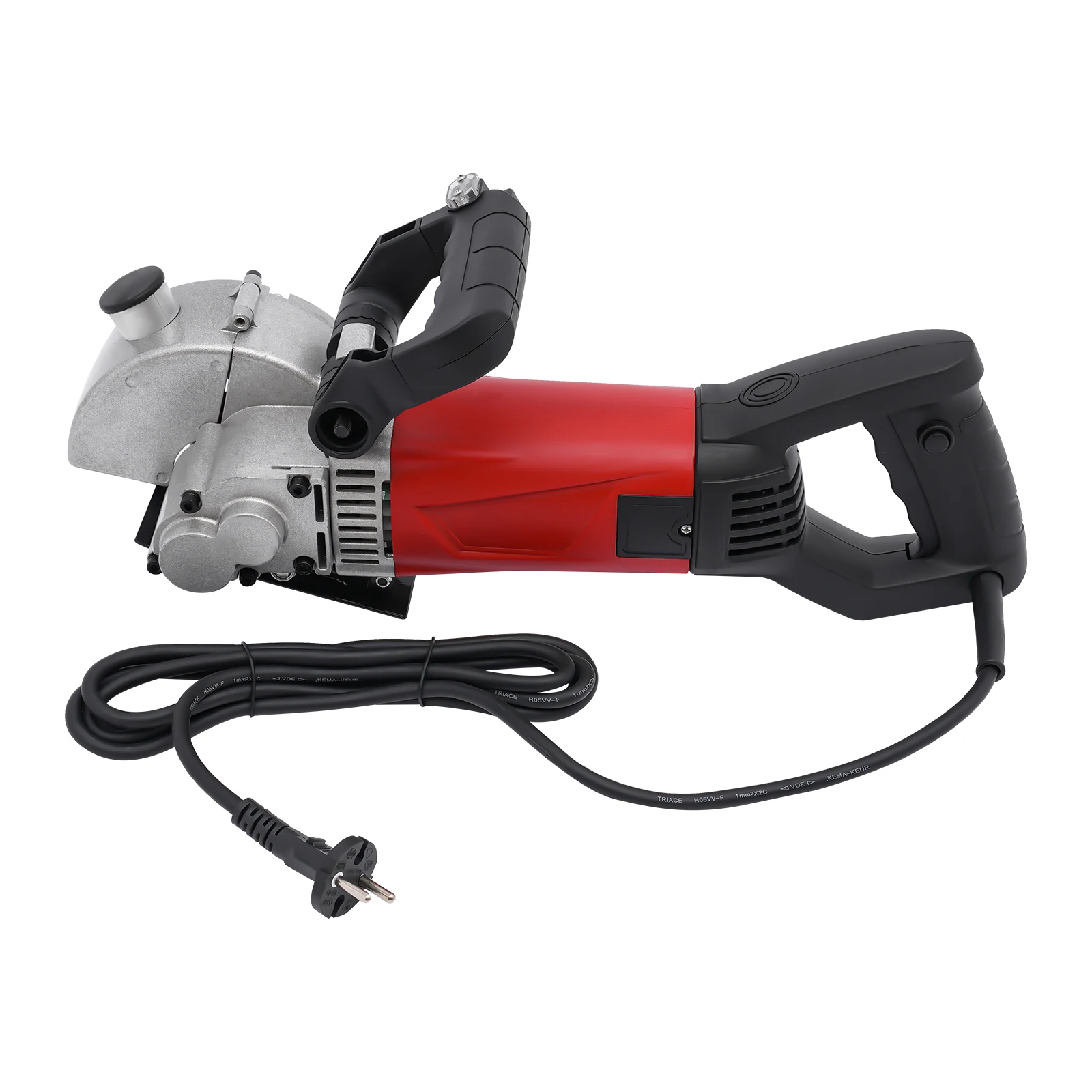 Staubfreier Wandfräser mit Laser-Zielhilfe | 2800W 125mm Elektrische Schlitzfräsmaschine mit 5 Klingen | Betonschneider – Detail 11