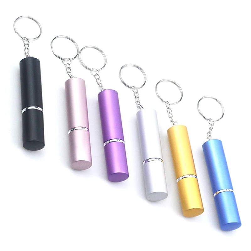 

10ml Metal Key Chain Spray Perfume Sample Bottle Keyring Car Interior Gift Mini Portable Spray Perfume Dispenser Bottle Keychain