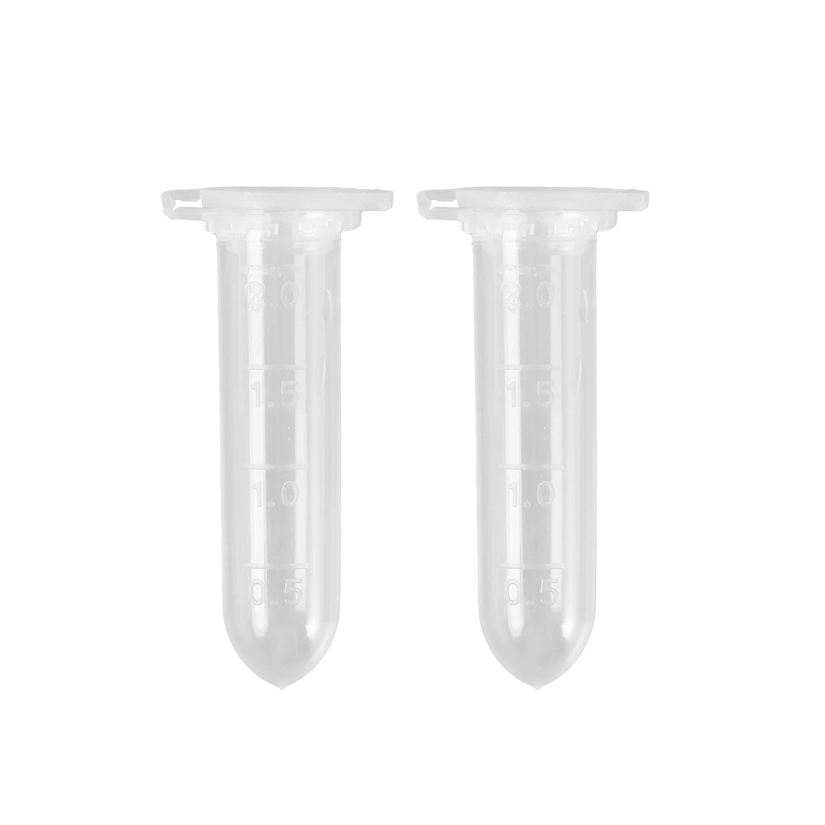 

1000 pcs Tube 2Ml Round Bottom Transparent Smooth Wall Leakproof Micro Container For Sample Storage