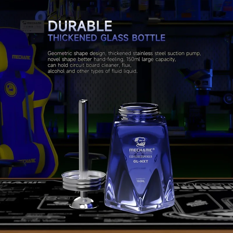 مسمار الزجاج زجاجة الصحافة قمع الصحافة نوع الكحول زجاجة مزيل الأظافر المياه زجاجة فارغة تنظيف السائل الكريستال الهيدروليكية #6