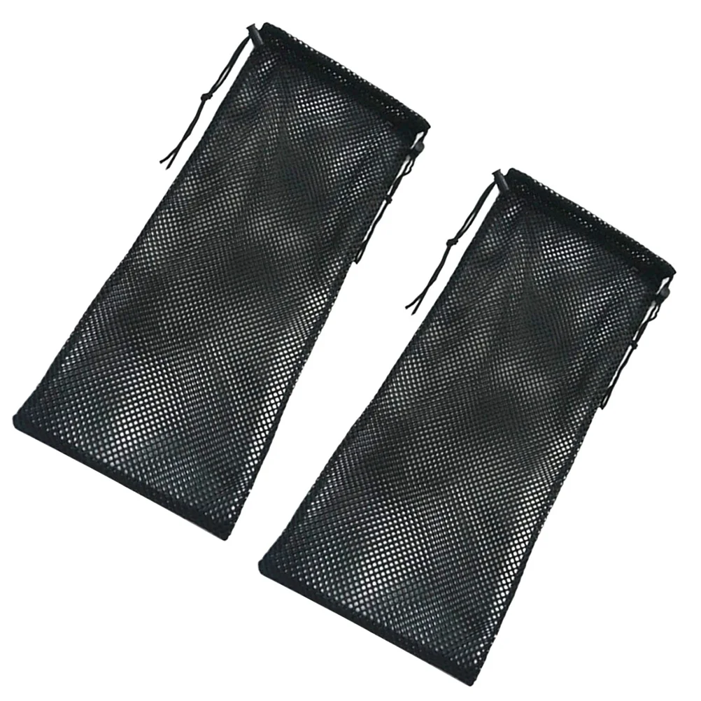 2pcs Snorkeling Drawstring Lightweight Foldable Nylon For Beach Swimming Diving Rafting Scuba Diving For Gear Beach Mesh Bag
