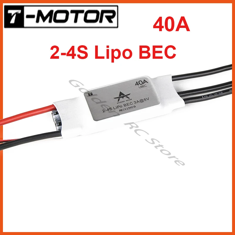 

T-MOTOR AT series ESC AT 40A контроллер скорости 2-4s 5V/5A с фиксированным крылом ESC поддерживает Выход BEC для радиоуправляемой фотовспышки с фиксированным крылом