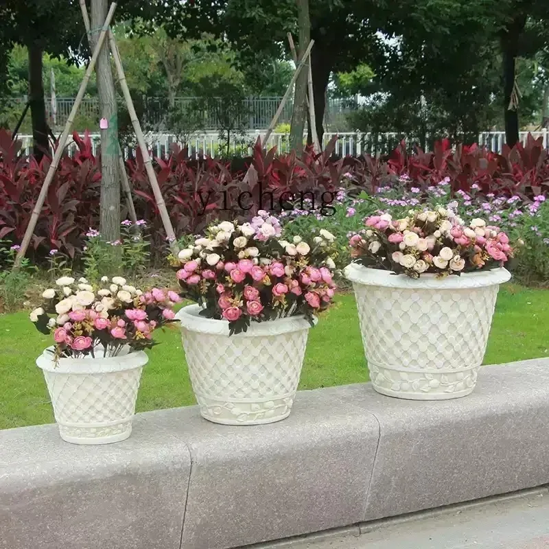 BJ-9  Retro Old Wedding Road Guide Props Roman Ornaments Indoor and Outdoor Decorations Flower Ware