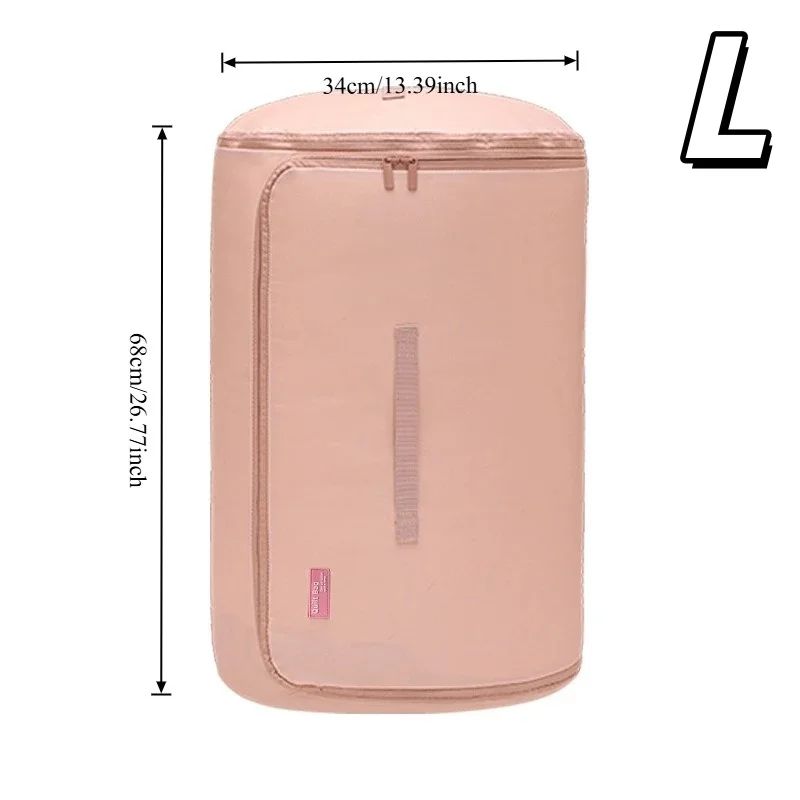 1pc Cylindrical Quilt Storage Bag for Household Use Large Capacity Compressible Organizing for Quilts/Clothes/Move Luggage Bags