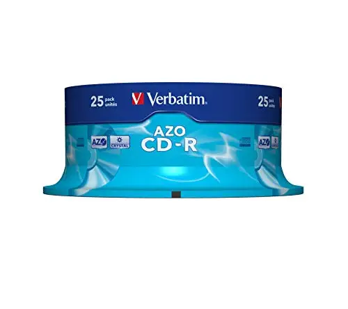 Verbatim CD-R 52x Speed 700MB blank CD 25 PCs in Spindle