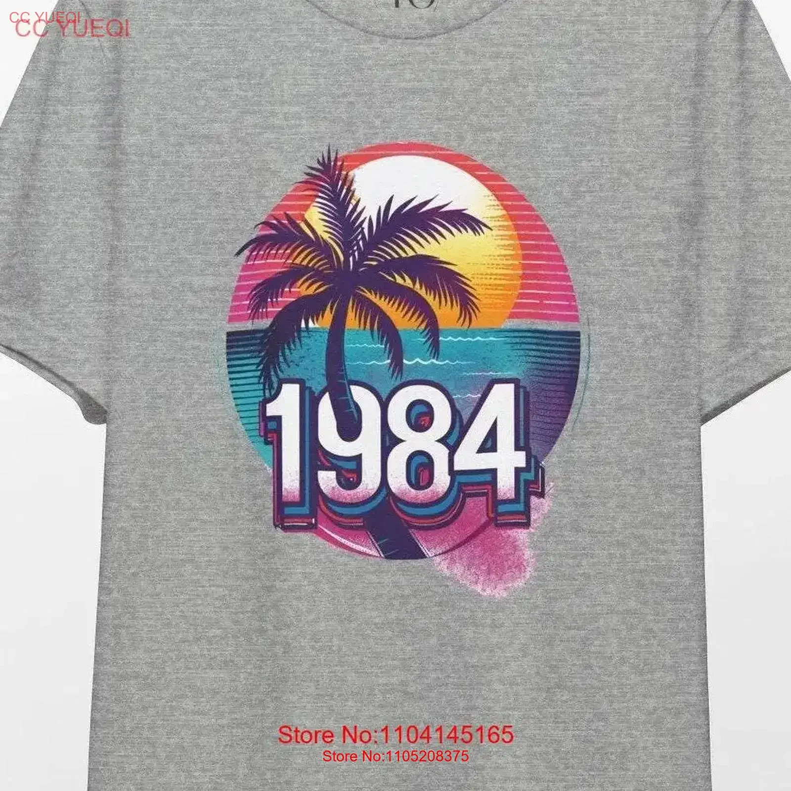 

Sunset 1984 T Shirt Vintage Retro 80s Top Orwellian Literature for Book Lover Distressed s vintage Washed Comfortable