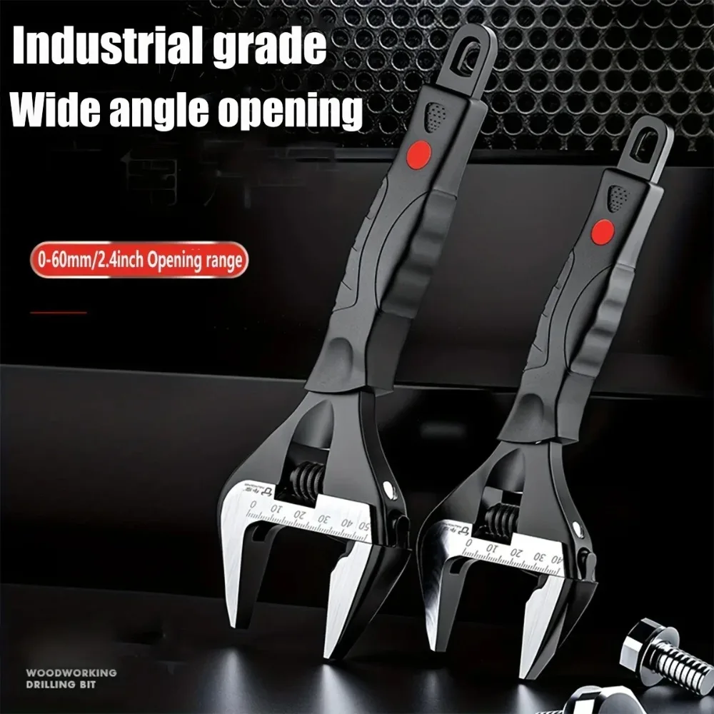 6/8/10/ inch Adjustable Spanners Measuring Wrenches Hole-opening Spanners Household Workshop Multifunction Hand Repair Tools