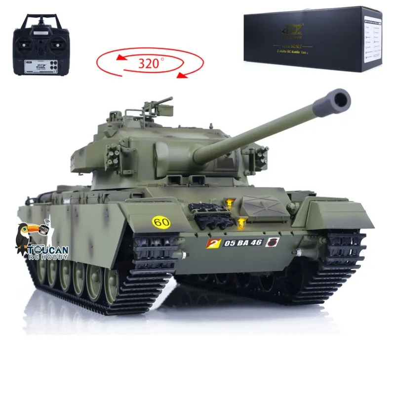 รถถังบังคับวิทยุ Tongde สเกล 1/16 รุ่น Centurion MK5 ระบบต่อสู้ด้วยอินฟราเรด พร้อมระบบยิงกระสุน BB ควัน ไฟ เสียง ของเล่นสะสมจากสหรัฐอเมริกา
