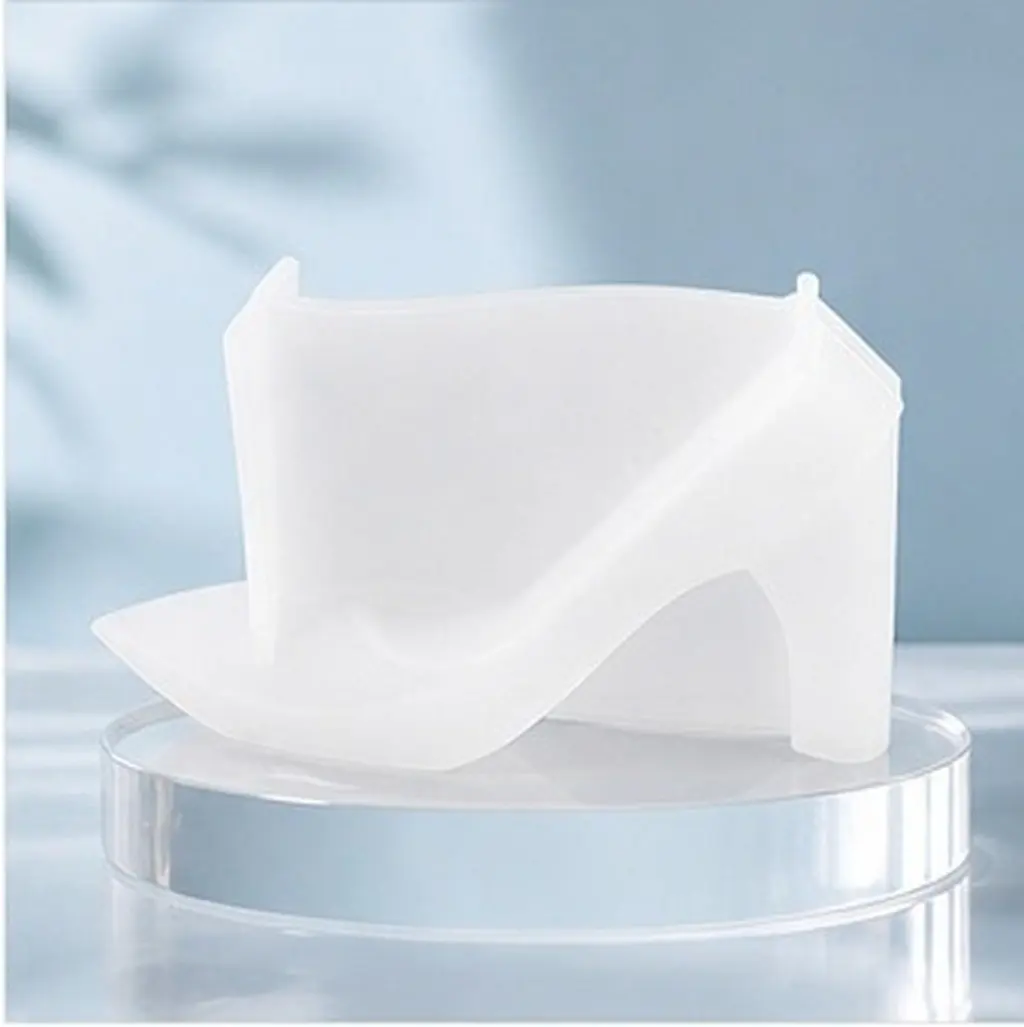 Silicone High Heel Mold Transparent Precision Detail Resin Casting Epoxy Jewelry DIY Craft Mould Shoe Shape Cosplay Decoration