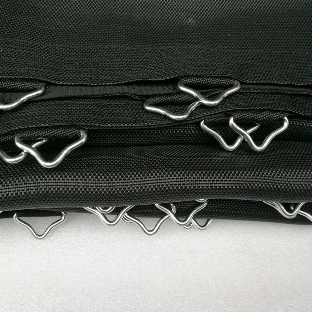 

22pcs Iron Triangle Rings Sturdy Trampoline Buckles Silver Parts Accessories V-shaped Metal Rings for Outdoor Fitness