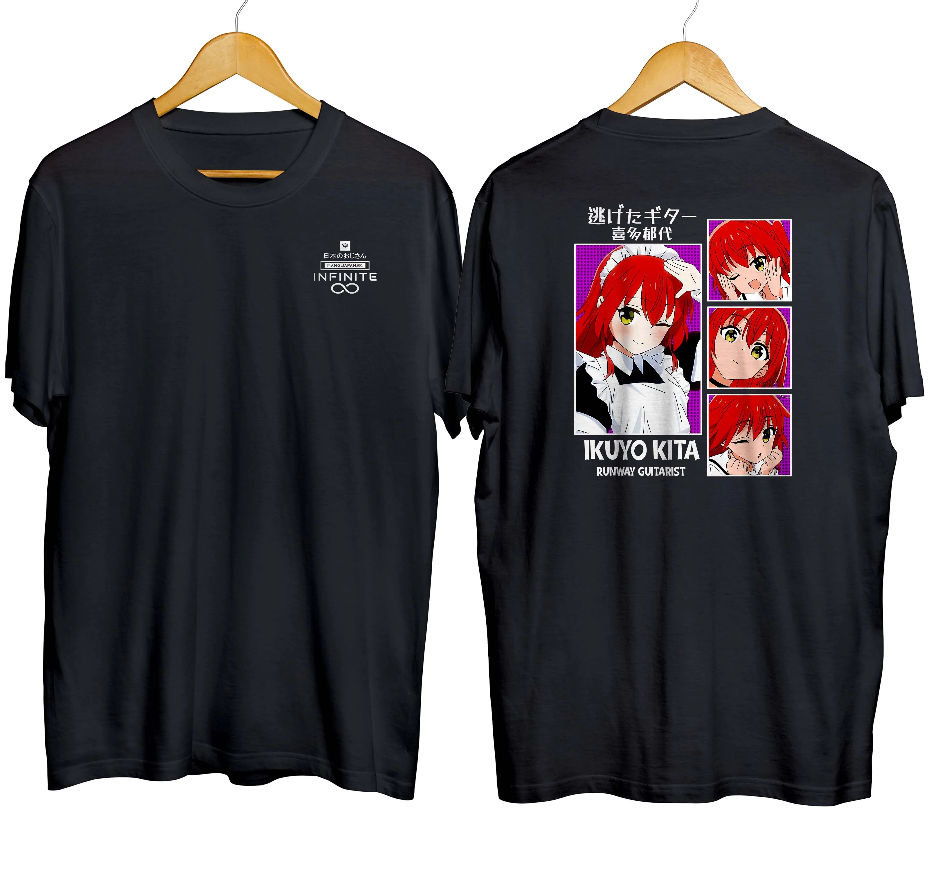 T-shirt distroanime IKUYO KITA - BOCCHI THE ROCK ! 100% combed 30s