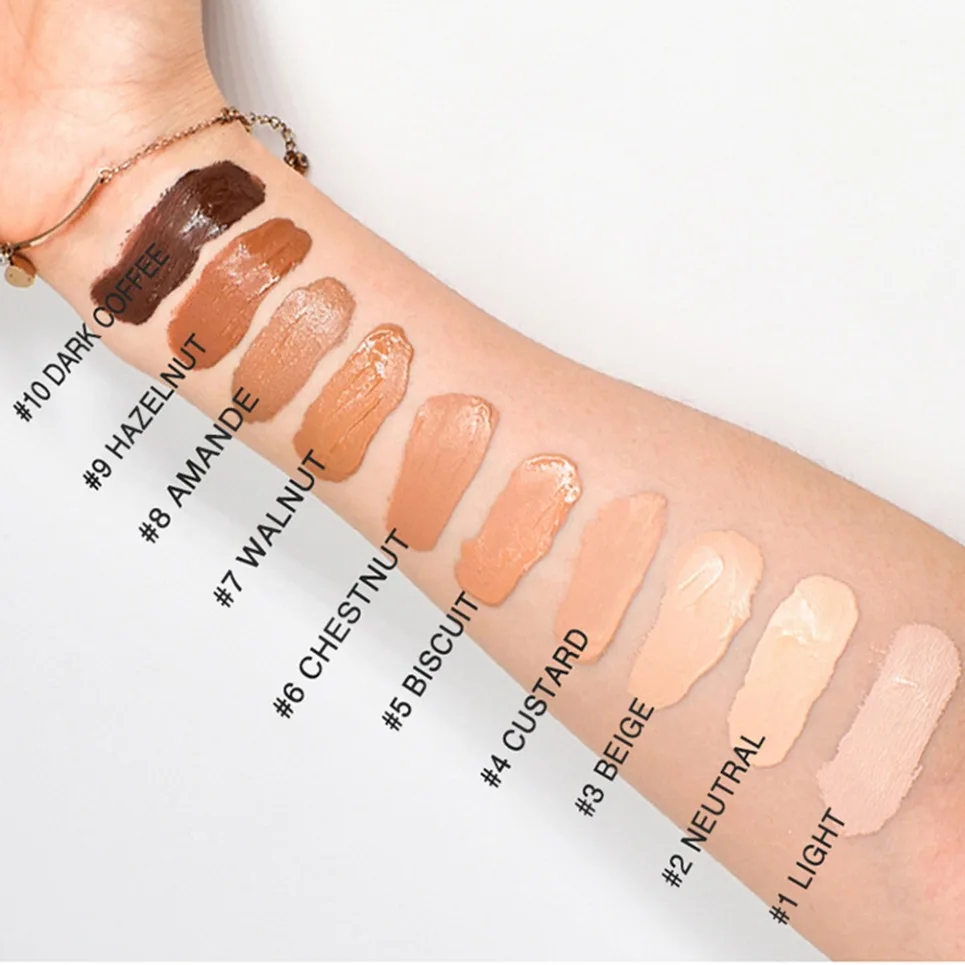10-Farben Pink Tube Matte Liquid Concealer Private Label Veganes Gesichts-Make-up Individuelles Logo Großhandel