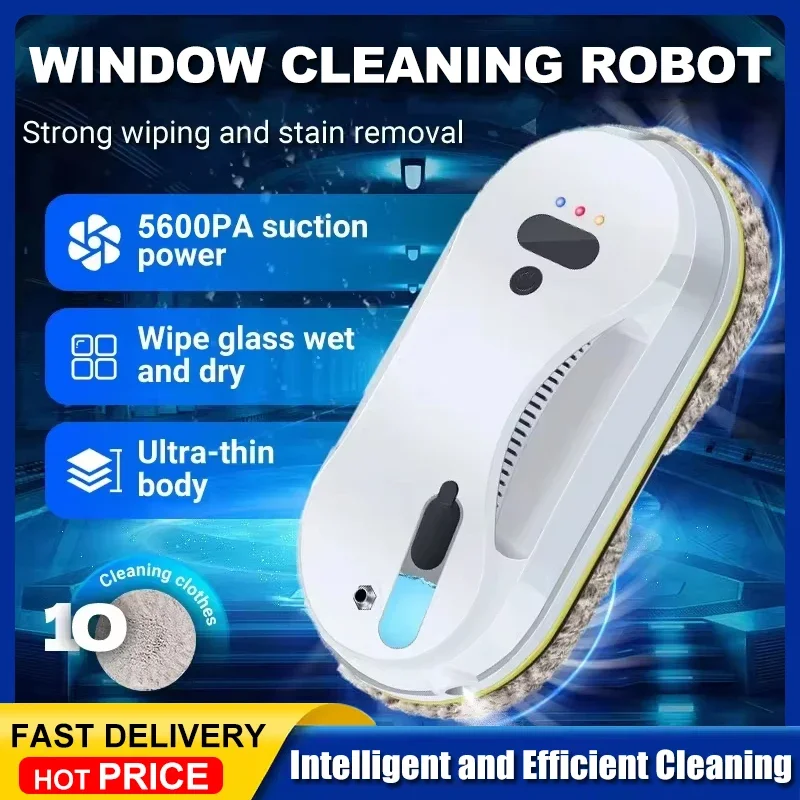 

Automatic Water Jet Window Cleaner Large Suction Glass Cleaning Robot Remote Control Large Suction Glass Cleaning Robot