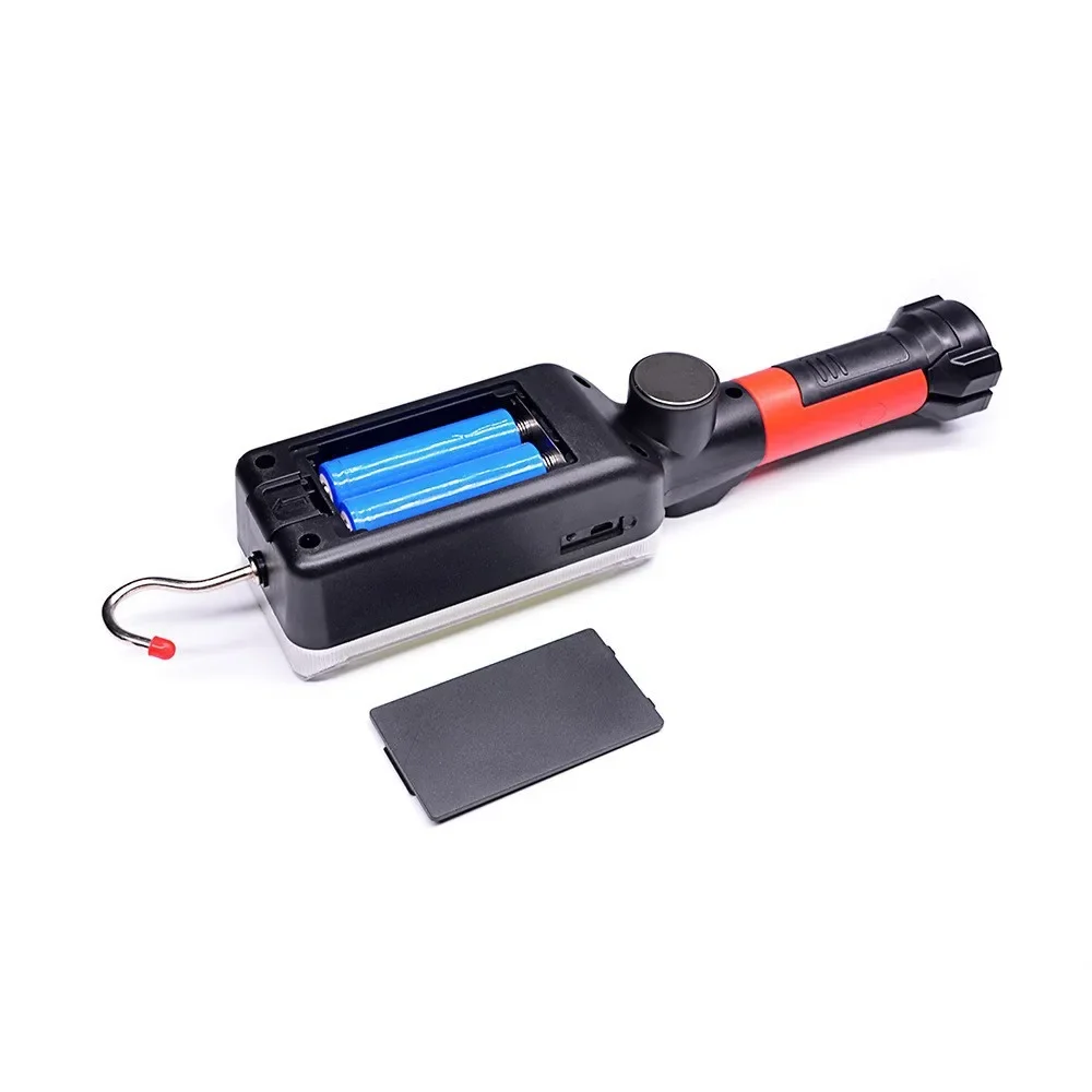 Nice Work Light Portable Lamp Hook Magnet Camping Lamp High Low Multifunctional COB USB Rechargeable Flashlight Torch Work Water
