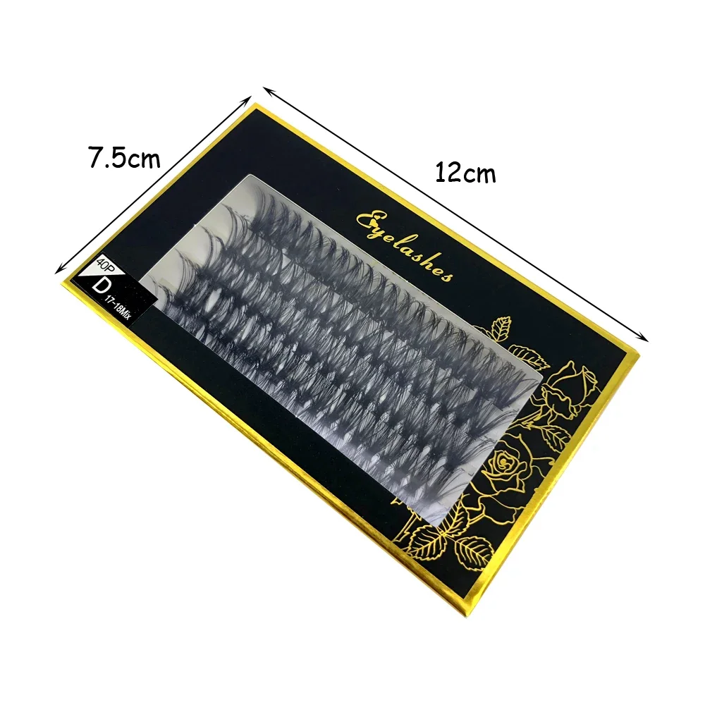 280 pacotes de cílios 10D 60D 80D estilo natural pacotes de cílios feitos à mão cílios de vison 3D