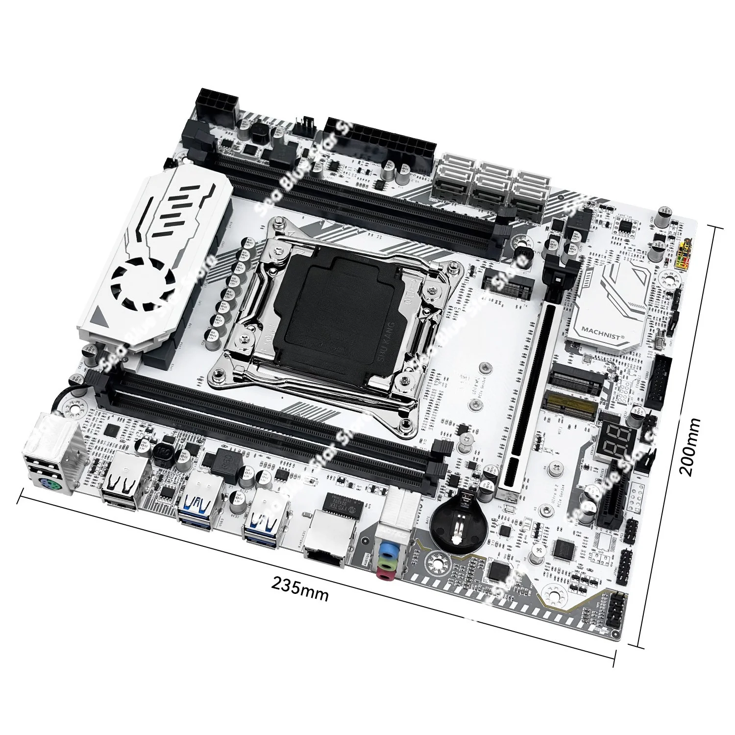 Brand new computer motherboard X99 K9 motherboard DDR4 2011-3 pin TPM2.0 interface x99 original chip motherboard