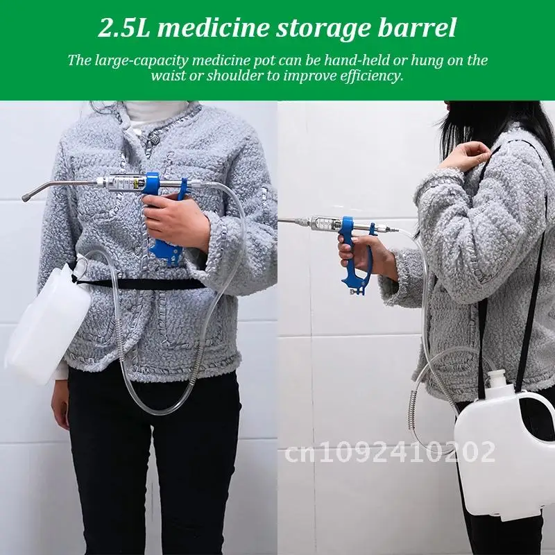 5/10/20/30ml Animal Veterinary Continuous Dosing Device Drench Vaccine Drug Pot Injection Gun for Goat Automatic With Cattle Pig