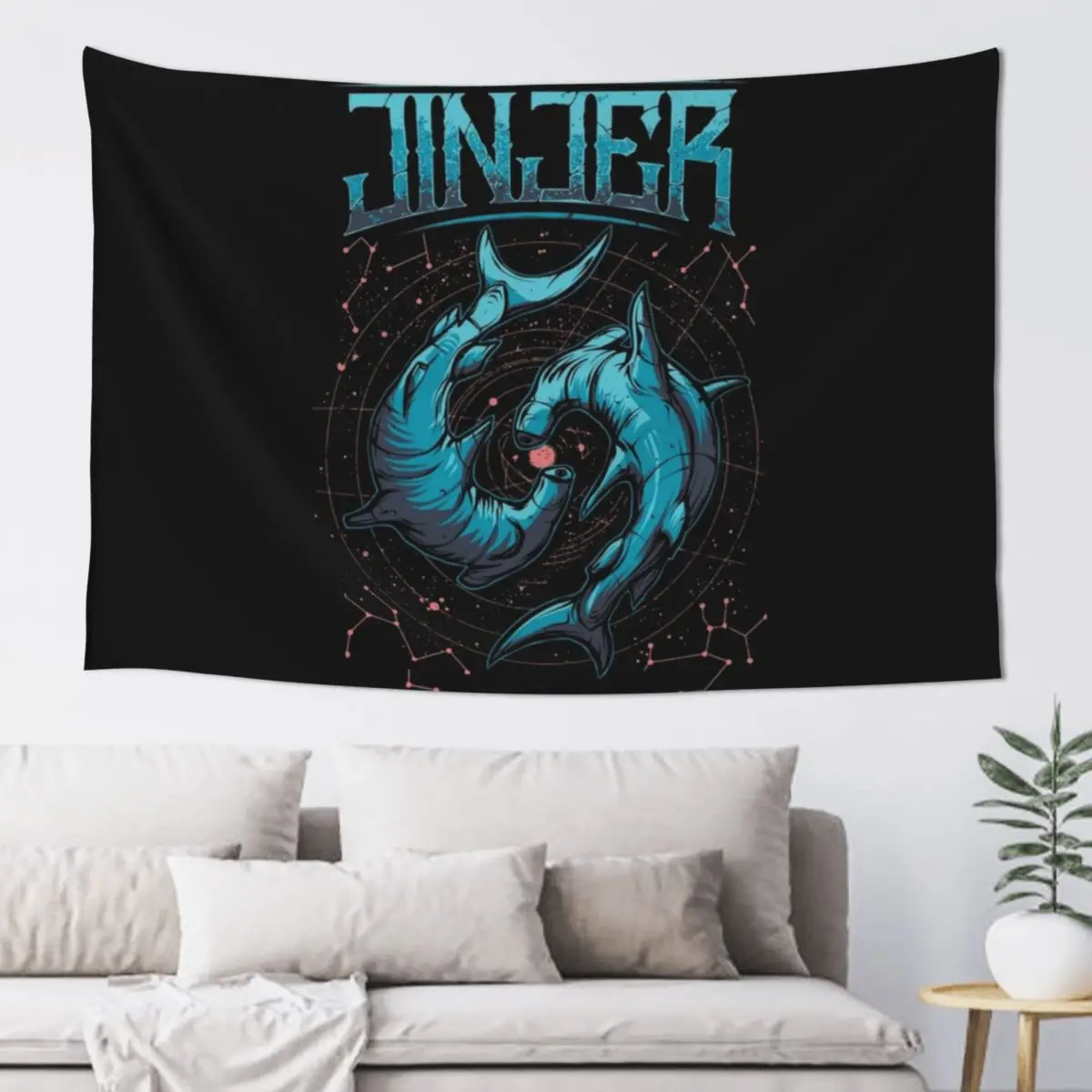 

Jinjer Tapestry Wall Hanging Decor Room Decor Korean Style Tapestry