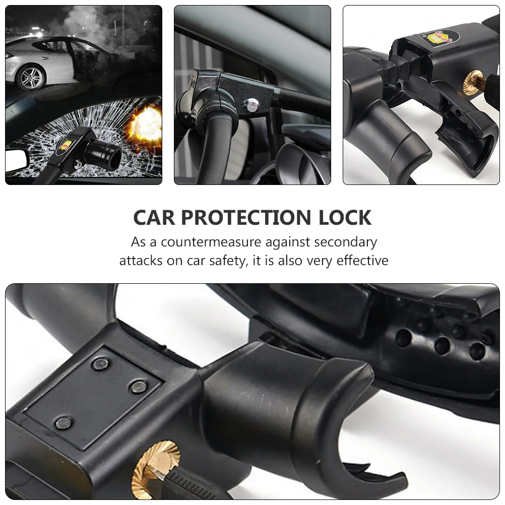 Bar Universal Vehicle Anti Lock Steering Wheel Safety Alarm Lock Steering Wheel Lock Car Lock Car Steering Lock -proof Lock Car