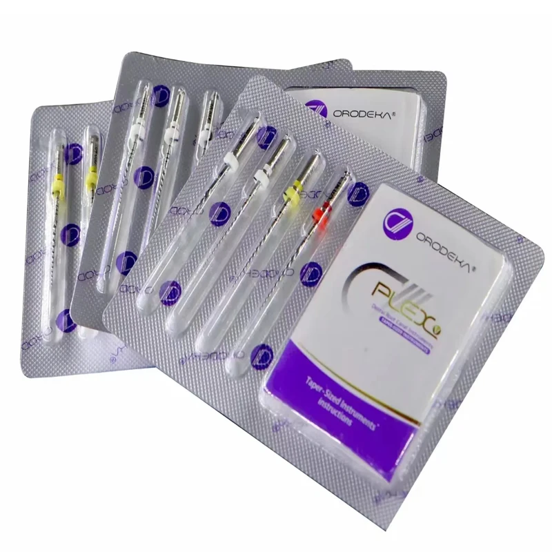 20pcs / 5set ORODEKA Style Niti Endodontic Rotary Files, 25mm Assorted Sizes, Heat Activated Flexible Root Canal Files