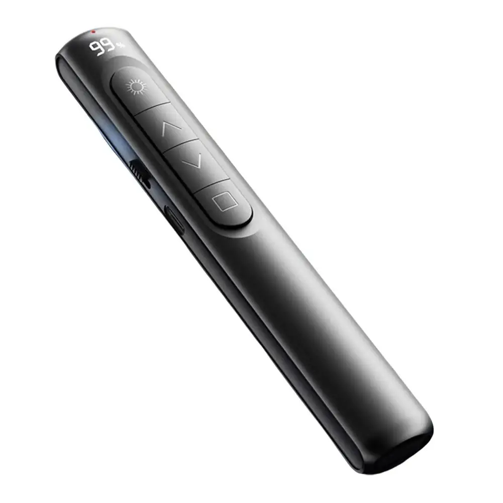 1pc Wireless Presenter Remote Control PPT Flipping Pen Flipping Functional Multi Business Pen Display Wireless Teaching Dig W2E5