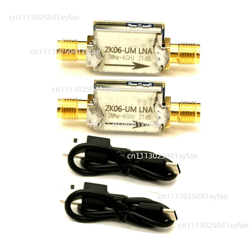 ZK06-UM Series Low Noise Amplifier 100KHz-6GHz USB Interface 21dB High Gain LNA RF Preamplifier Module 2 Sets