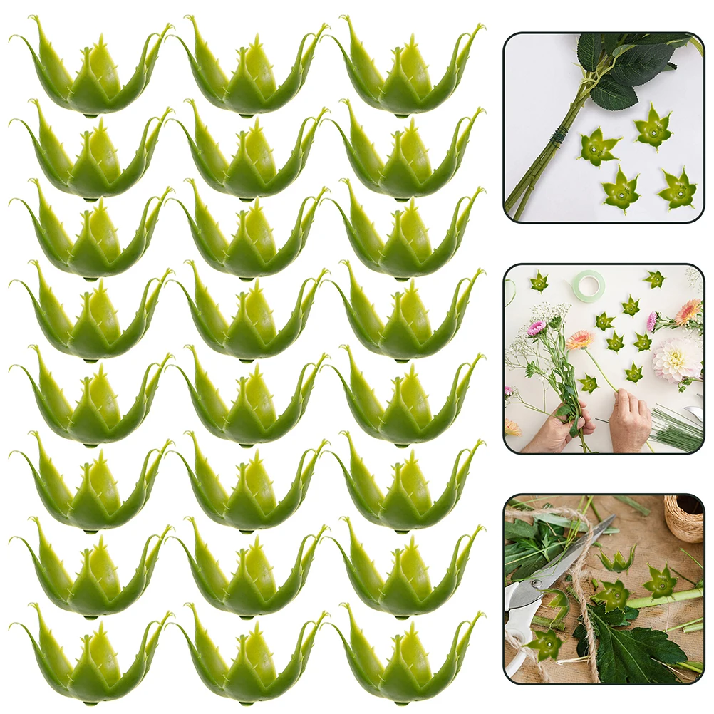 

60 Pcs Flower Arrangements Base Bouquet Plastic Artificial Making Supplies