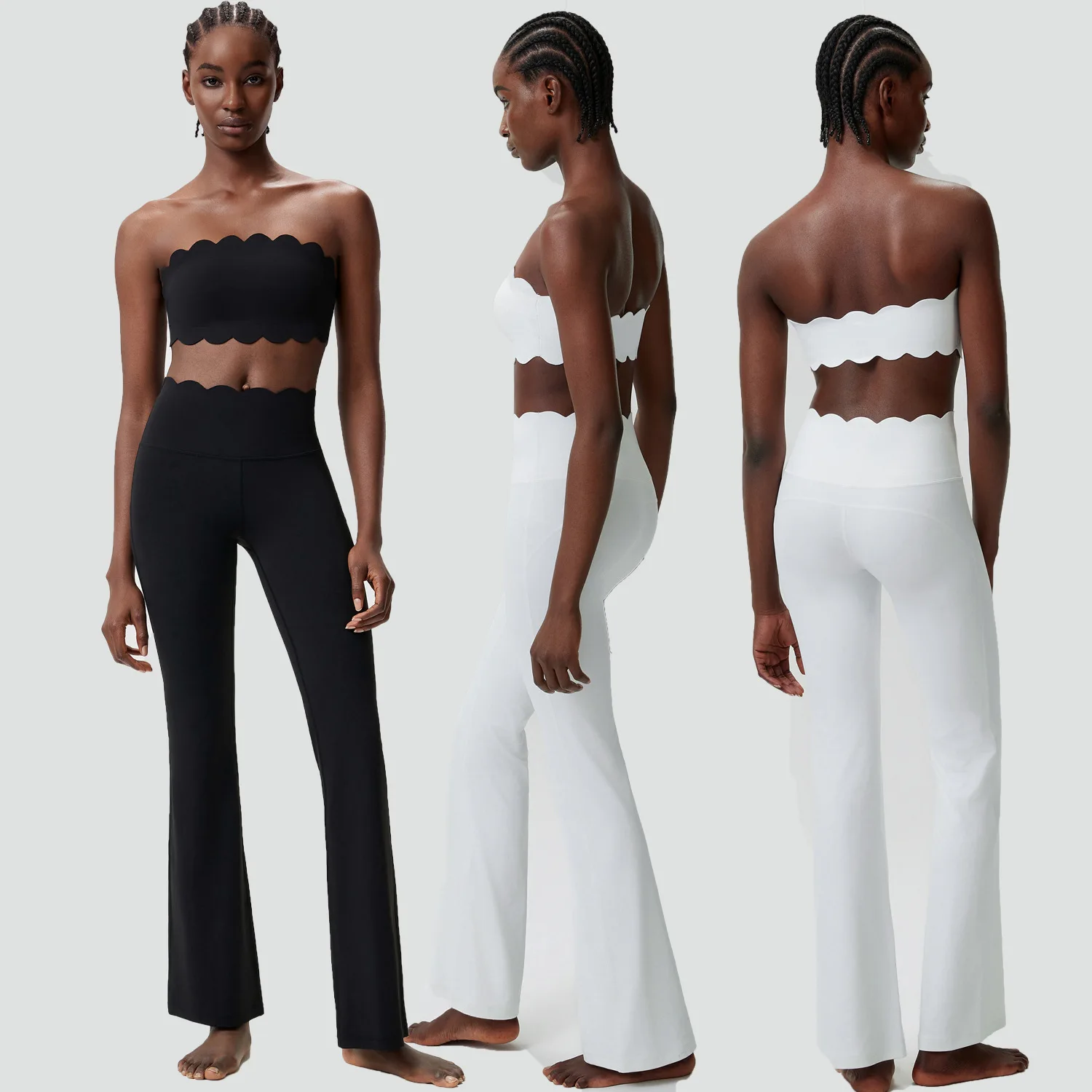 

Maxdutti Woman Clothes Yoga Suit Set Women's European And American Stretch Fitness Sportswear Two-piece Set Running Casual Wear