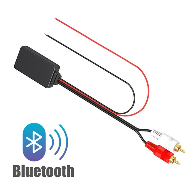 Bluetooth DC12V車auxワイヤレスアダプタ音楽受信モジュールキット2 rca入力オーディオケーブルオーディオbluetoothオーディオ ケーブルで車