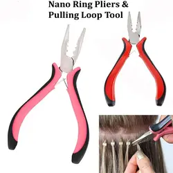 Alicates De Extensão De Cabelo Profissional, Pinças De Aço, Duráveis, Nano ou Micro Anel, 3 Furos, Extrator