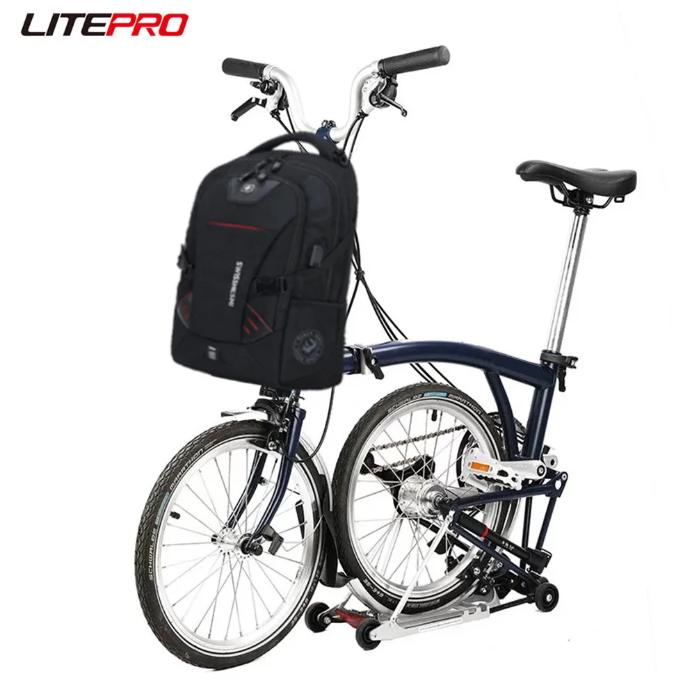 Litepro Folding Bike Multifunction Travel Waterproof Laptop Backpack For Brompton Bicycle Outerdoor Portable Bag