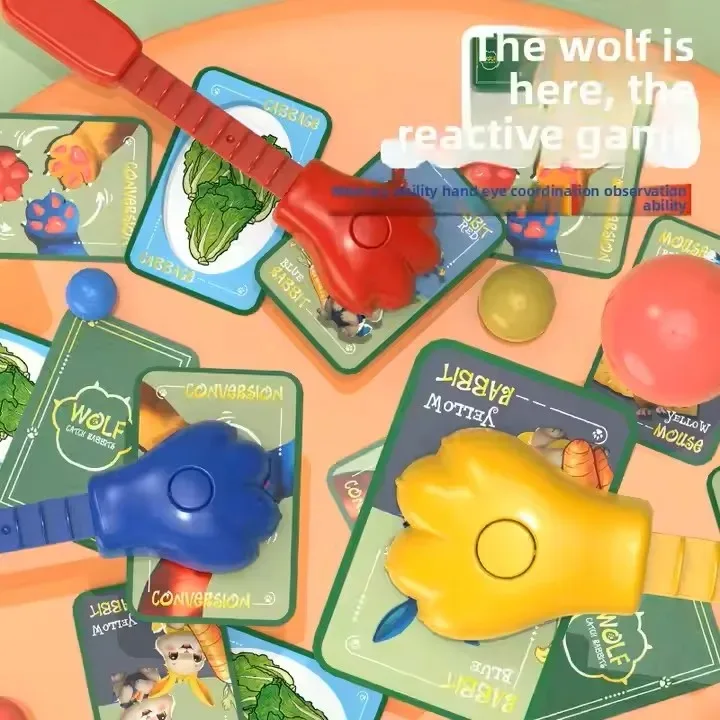 Cat Catch Mouse Family Board Game Toy, Kids Early Education Focus & Thinking Training, Fun Interactive Capture Challenge Play