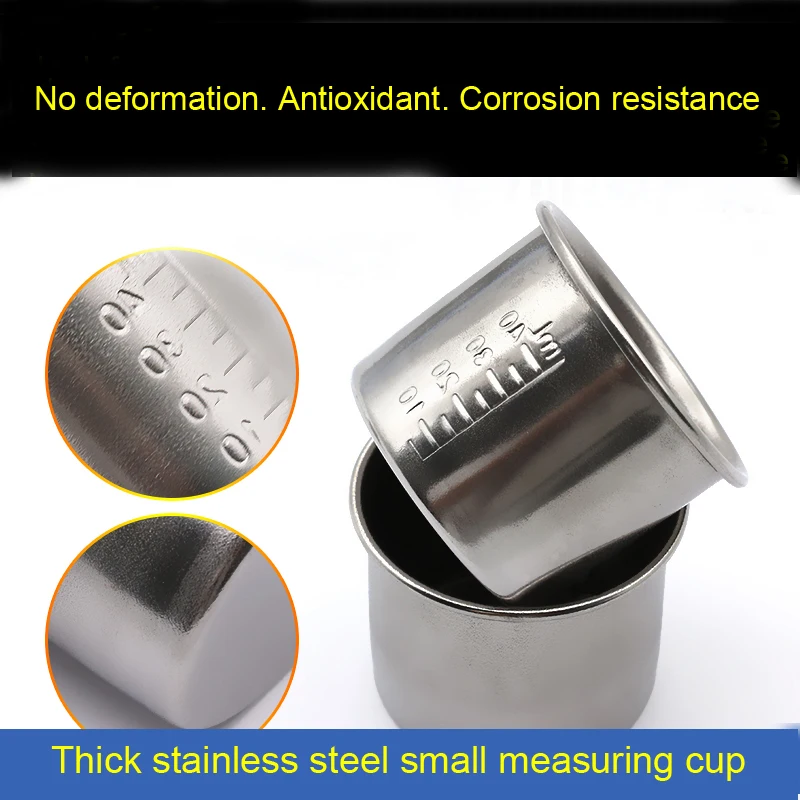 Stainless steel medicine cup Small medicine cup with graduation 40mL