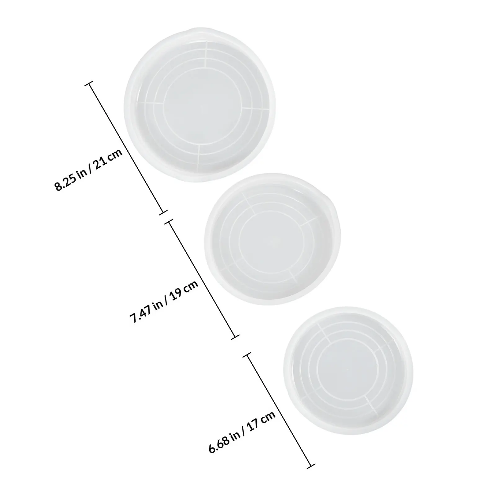 3Pcs Plastic Mixing Bowl Lid Set Anti-Splash Freshness Seal Cover for Kitchen Baking Egg Dough Salad Bowls Refrigerator Use