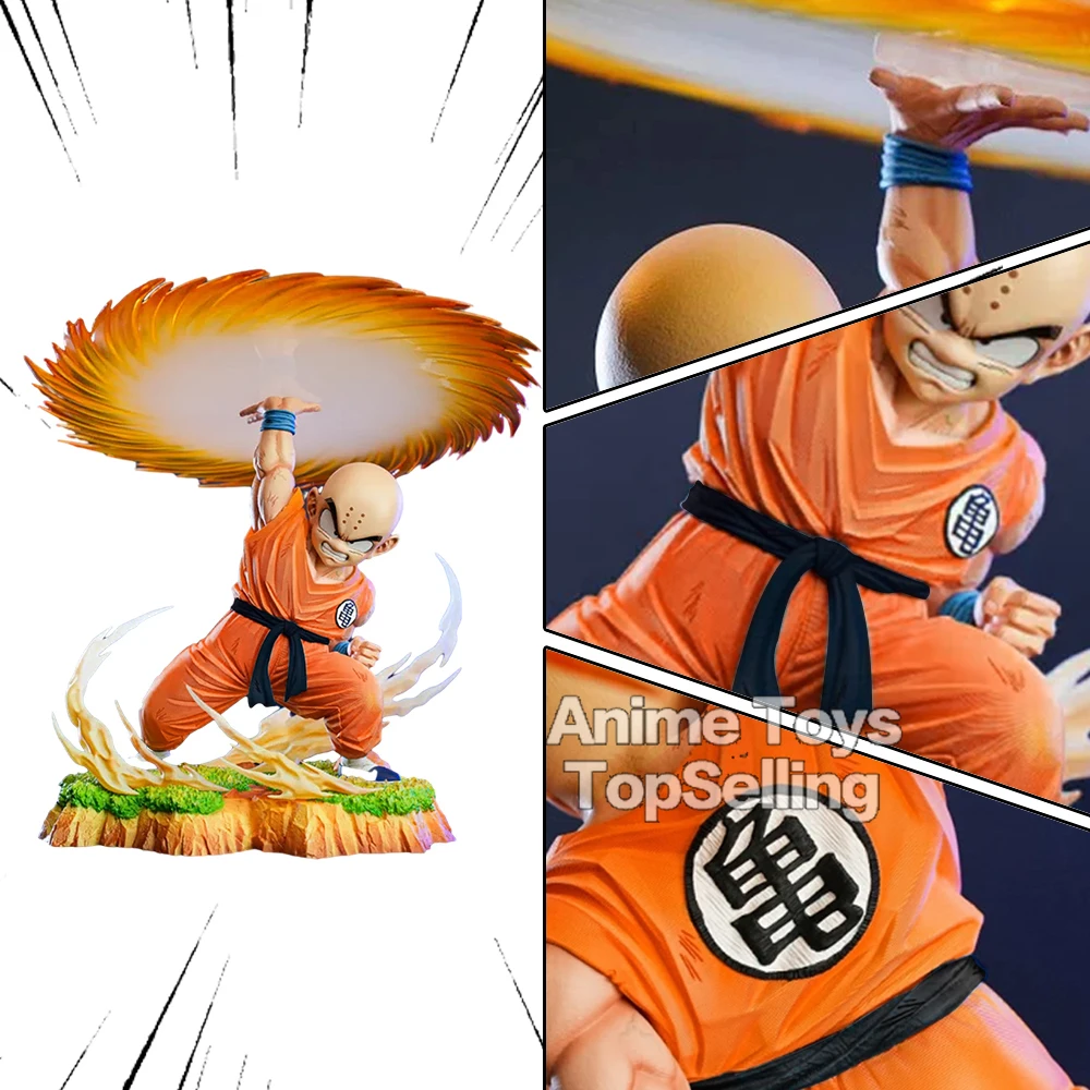 17cm/6.7in anime dragon ball z figura kienzan krillin figura de ação pvc coleção modelo brinquedos para crianças presentes