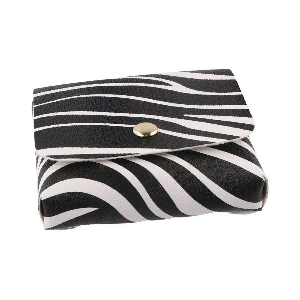 

Fashion Leopard Print Mini Waist Bag Stripe 2 in 1 Coin Purse PU Leather Flap Women Belt Bag Girl