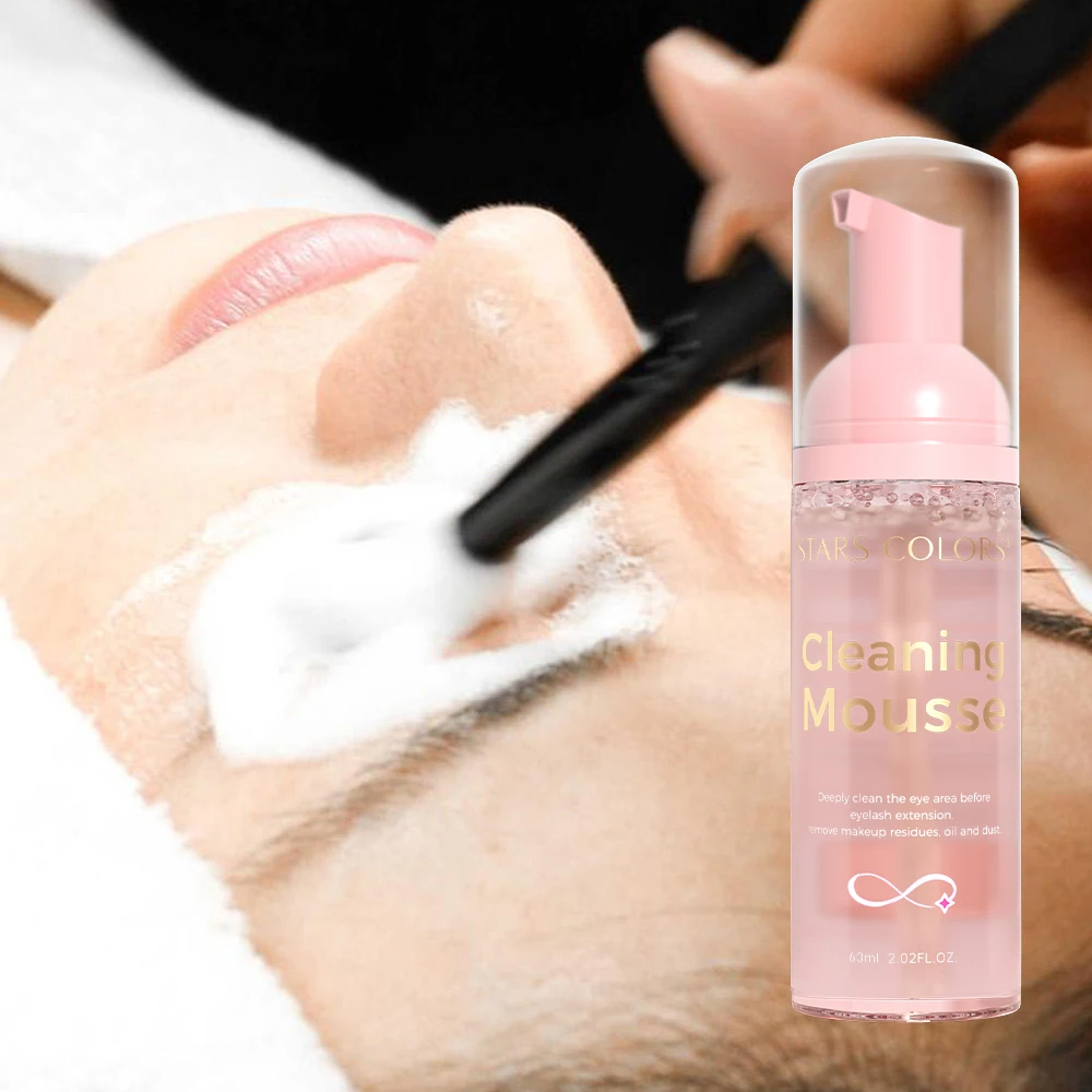 ICONSIGN 60ml Lash Shampoo Foam Cleaning No Irritation Eyelash Mousse Lash Glue Remover 7 Style