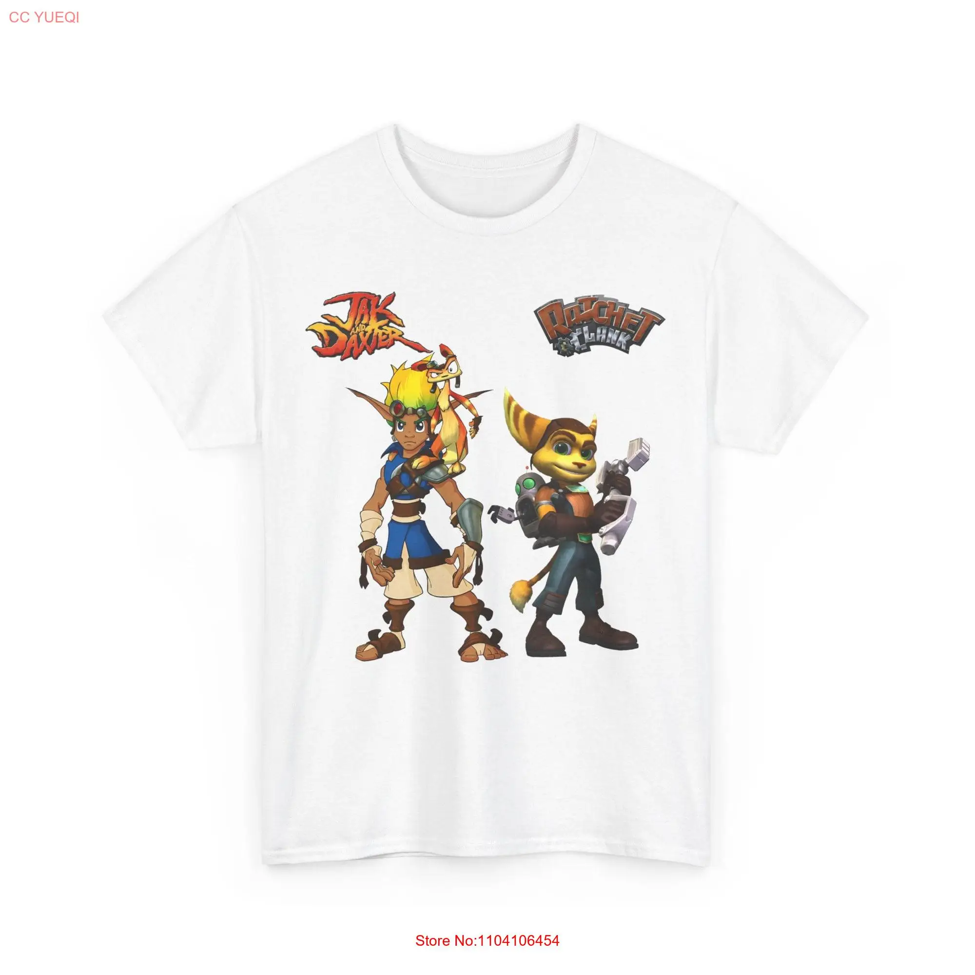 Jak and Daxter Ratchet Clank t shirt long or short sleeves