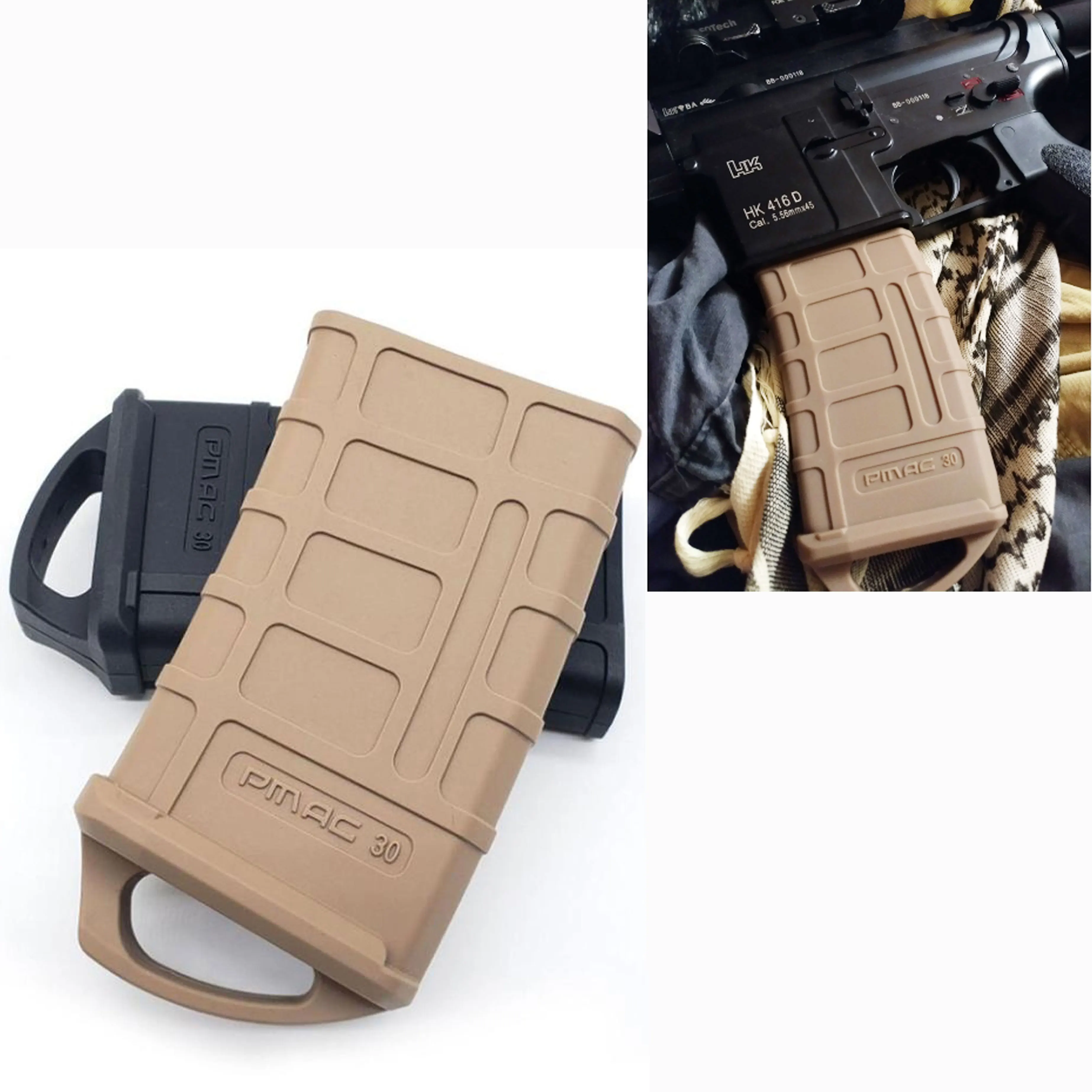 

AR15 M4/M16 Rubber Hunting Tactical Rubber 5.56 Water Hunt Box Toy Ammo Water Gun Cartridge Accessories CS Outdoor