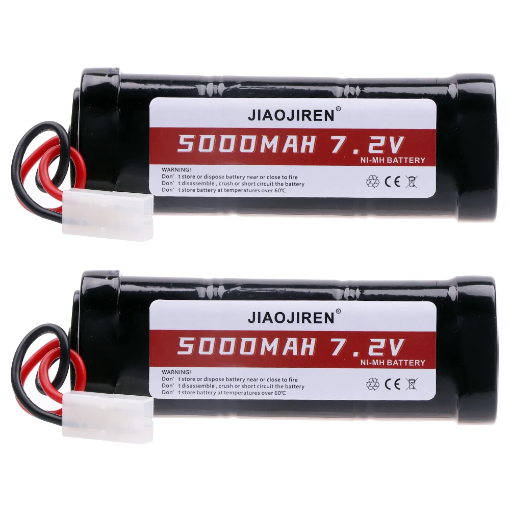 7,2 V Batterie 5000 mAh 8000 mAh NiMH Batterien Pack Für RC Auto Lkw Buggy Boot Tank 7,2 v Ni-Mh hohe capaBaterias Mit Tamiya Stecker